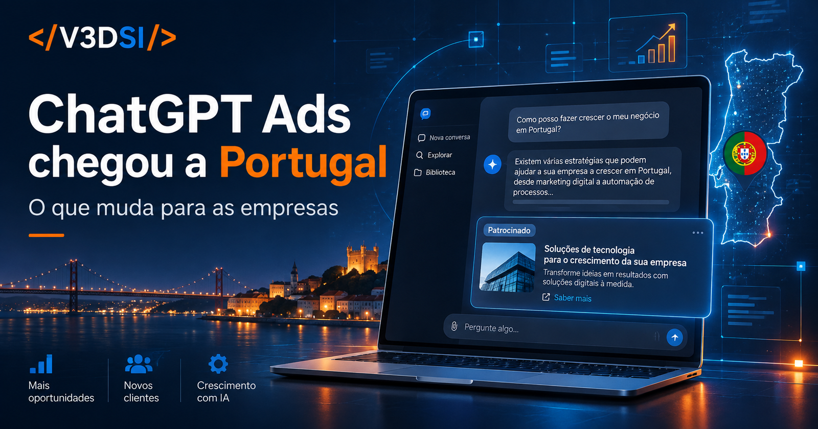 ChatGPT Ads em Portugal: publicidade e oportunidades para empresas